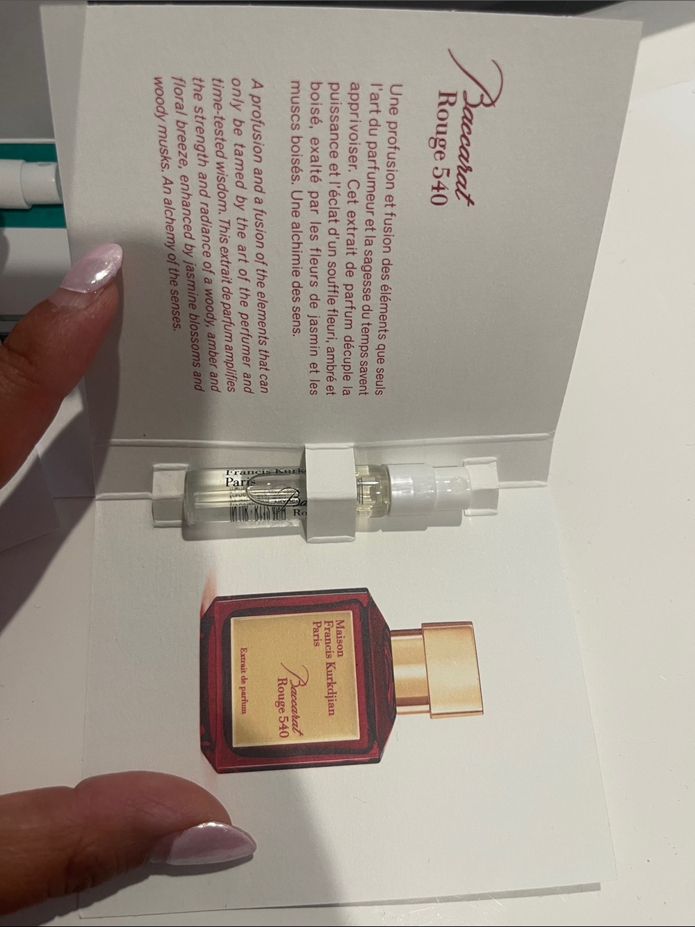 Maison Francis Kurkdjian 5 piece parfume Sample Set NEW - Picture 5 of 7